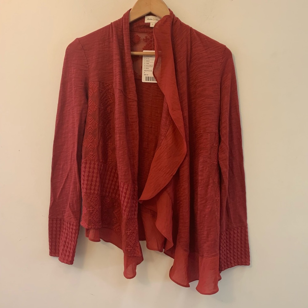 Meadow rue Anthropologie paso double cardigan NWT - Picture 4 of 8